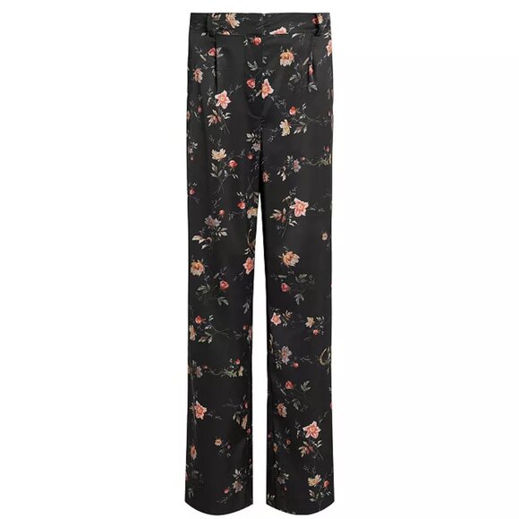 All Saints Pants - NEW ALLSAINTS Women's Louisa Tanana Trousers Size 8 Black/Floral